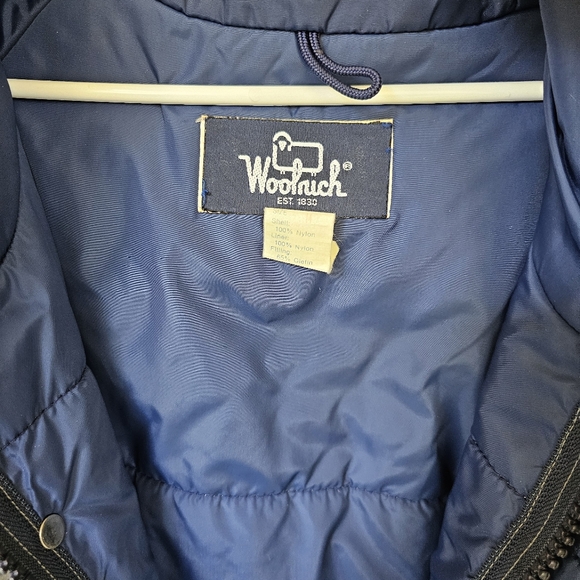 Vintage 90's Woolrich Gray Full-Zip Snap Liner Hooded Cargo Jacket Men's Medium - Picture 3 of 10